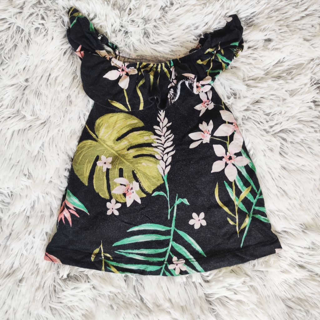Carter's Floral Ruffle Tank